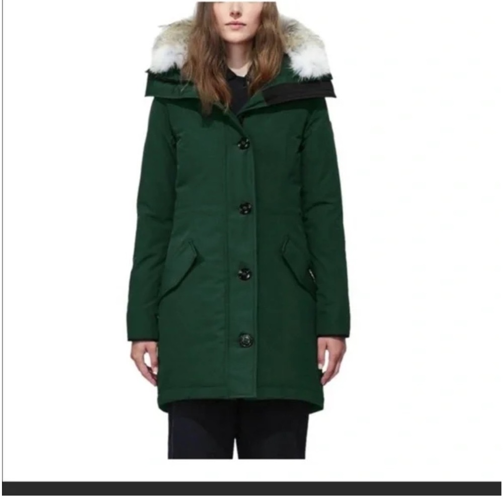 Women's Canada Goose Rossclair Green Parka Coat